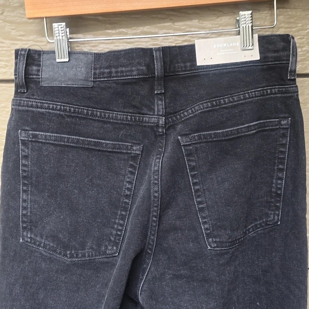 Everlane The Way-High Sailor Jean Coal Black 28 Crop Straight Leg - Picture 5 of 10